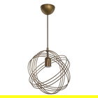 Lustra Idris, Pakoworld, 30x30x75 cm, 1 x E27, 60W, metal, auriu