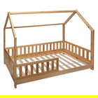 Pat pentru copii Sleepy, Pakoworld, 195x98x145.5 cm, lemn de pin/placaj, natural