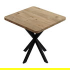 Masa Prestone, Pakoworld, 70x70x75 cm, PAL/metal, maro/negru