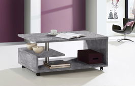 Masuta de cafea Bergen, Bedora, 105x60x45.6 cm, PAL, gri deschis
