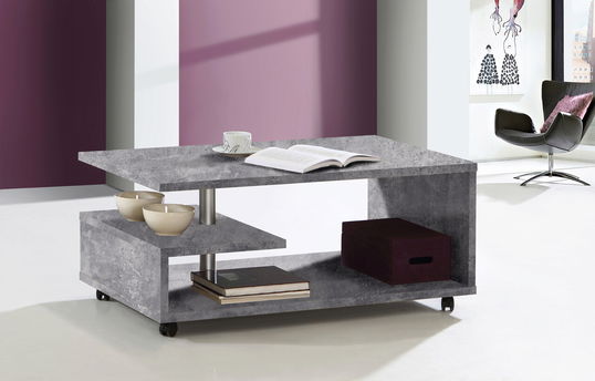Masuta de cafea Bergen, Bedora, 105x60x45.6 cm, PAL, gri deschis