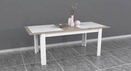 Masa Brielle, Bedora, 160x90x77.7 cm, PAL/MDF, stejar/alb