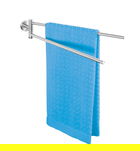 Suport pentru prosoape Bosio Matt, Wenko, 5.5x43x9 cm, inox, argintiu mat