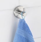 Carlig cu montare pe perete Bosio Matt, Wenko, 5.5x5.5 cm, inox, argintiu mat