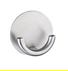 Carlig cu montare pe perete Rondo, Wenko, 5.3x2.5 cm, inox, argintiu mat