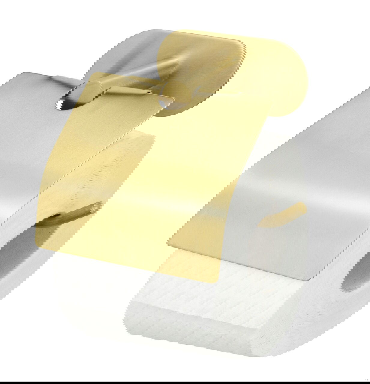 Suport pentru hartie igienica Orea Gold, Wenko, 14x7x12.5 cm, inox, auriu