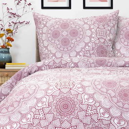 Lenjerie de pat dubla Calloway, Homla, 3 piese, 160x200 cm, microfibra, multicolor