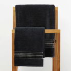 Prosop de baie Duke, Homla, 70x130 cm, bumbac, negru