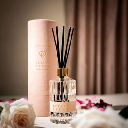 Difuzor de parfum Eternal, Homla, 200 ml, sticla, transparent/roz