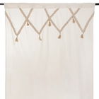 Draperie Oliana, Homla, 140x250 cm, bumbac/iuta, crem/bej