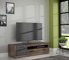 Comoda TV Ubbergen, Bedora, 143.1x52x40.2 cm, PAL/plastic, stejar/negru