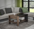 Masuta de cafea Ubbergen, Bedora, 90x55.2x42.5 cm, PAL, stejar/negru