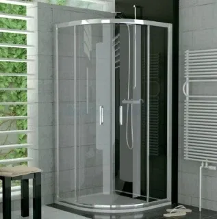Super PROMO Cabina dus semirotunda SanSwiss Top-Line TOPR 100x100xH190cm