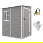 Outsunny Magazie din metal pentru gradina, Gri