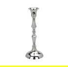 Suport lumanare Classic Shape v2, Excellent Houseware, 20 cm, aluminiu, argintiu