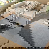Covor antiderapant Vasagle Area, 160x230 cm, lavabil la masina, poliester, gri dove