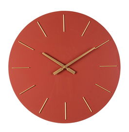 Ceas de perete Timeline, Bizzotto, D60 cm, MDF/otel, caramiziu