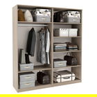 Dulap depozitare haine LINEA 180, A52, H200, 4U BUPO, Oak, Alb