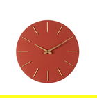 Ceas de perete Timeline, Bizzotto, D40 cm, MDF/otel, caramiziu