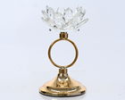 Suport pentru lumanare Classic, Decoris, 11x19 cm, sticla, auriu