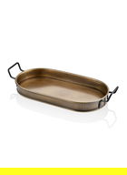 Tava pentru servire, Mia - Kitchenware, 742TMA5636, 100% GALVANIZAT / , Dimensiune: 23 x 54 x 5 cm, Auriu