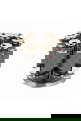 Set recipiente pentru condimente, Dynasty, 960DYN1922, 100% Oțel inoxidabil ml / , Dimensiune: 4 x 4 x 13 cm (6 bucăți), Gri