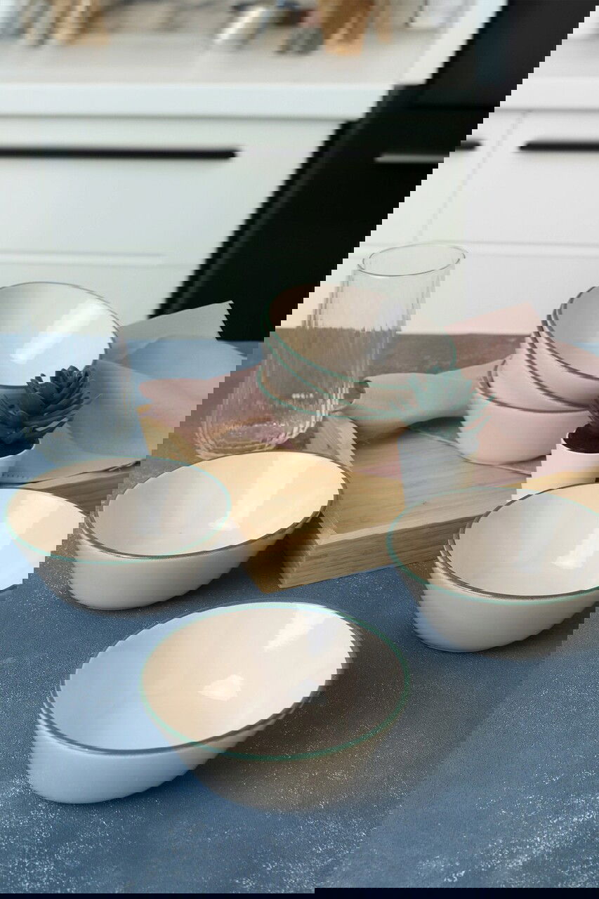 Set boluri, Keramika, 275KRM2102, 100% CERAMICA / , Nu absoarbe apa, Crem