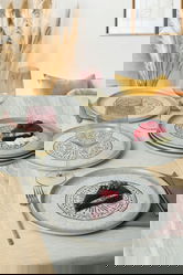 Set platouri pentru servire, Keramika, 275KRM2165, 100% CERAMICA / , Nu absoarbe apa, Alb mat