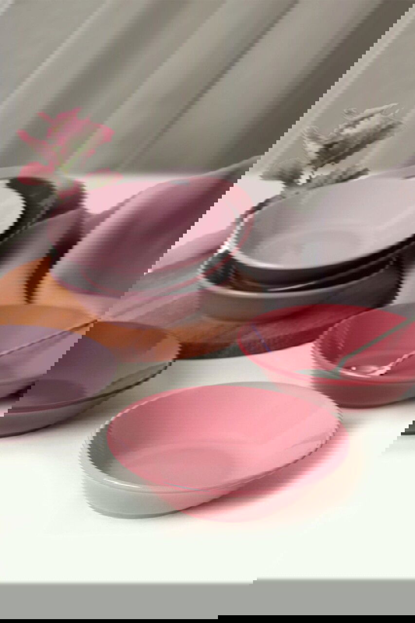 Set farfurii, Keramika, 275KRM1891, 100% CERAMICA / , Nu absorbi apa, Mov