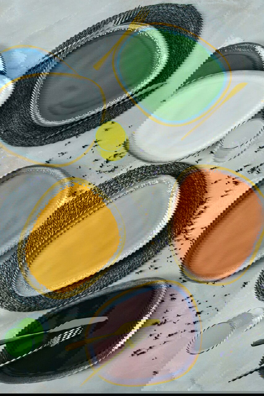 Set platouri pentru servire, Keramika, 275KRM2213, 100% CERAMICA / , Nu absoarbe apa, Multicolor