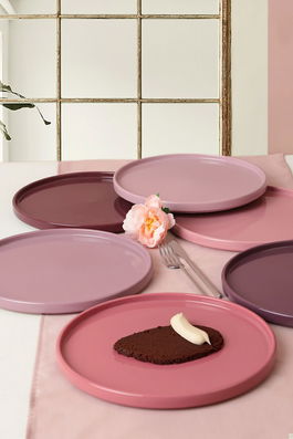 Set platouri pentru servire, Keramika, 275KRM1873, 100% CERAMICA / , Nu absorbi apa, Multicolor