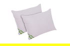Set 2 perne 70x90 cm, microfibra matlasata, alb