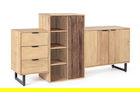 Bufet Nashik, Bizzotto, 189x40x100 cm, lemn de mango, natural