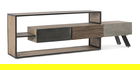 Comoda TV Manchester, Bizzotto, 195x38x60 cm, lemn de mango/otel