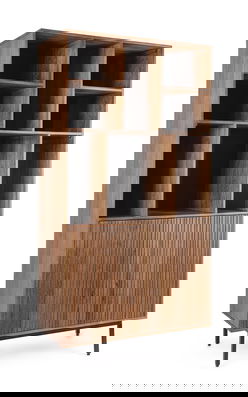 Biblioteca Tadita, Bizzotto, 85x40x170 cm, lemn de mango/otel
