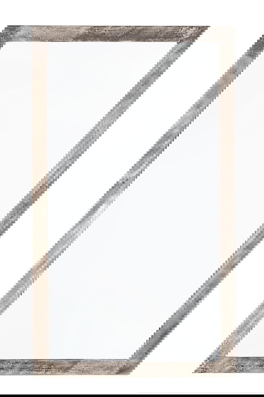 Oglinda decorativa Amira, Bizzotto, 118x2.5x65 cm, aluminiu/sticla