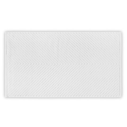Prosop de baie, L`appartement , Chevron, Bumbac, Alb