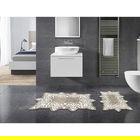 Set covorase de baie 2 piese, Alanur Home, 21014315Kr, Poliester, Crem