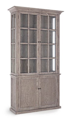 Biblioteca Columbia, Bizzotto, 124x43x230 cm, lemn de frasin/sticla