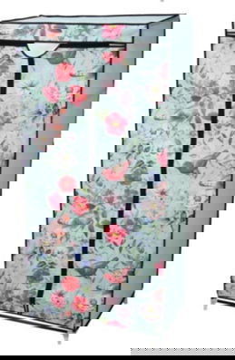 Dulap pentru haine Birds and Flower, 75x45x160 cm, metal, multicolor