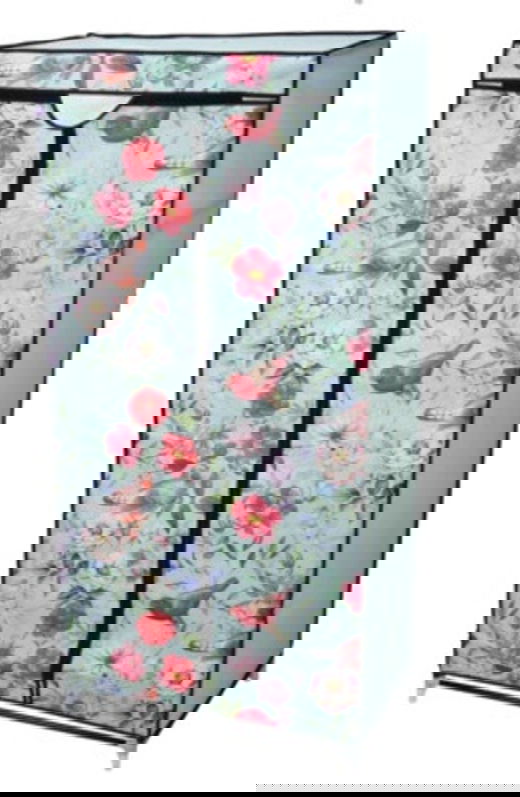 Dulap pentru haine Birds and Flower, 75x45x160 cm, metal, multicolor