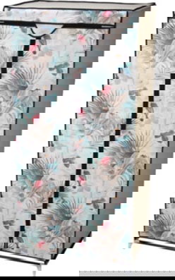Dulap pentru haine Birds, 75x45x160 cm, metal, multicolor