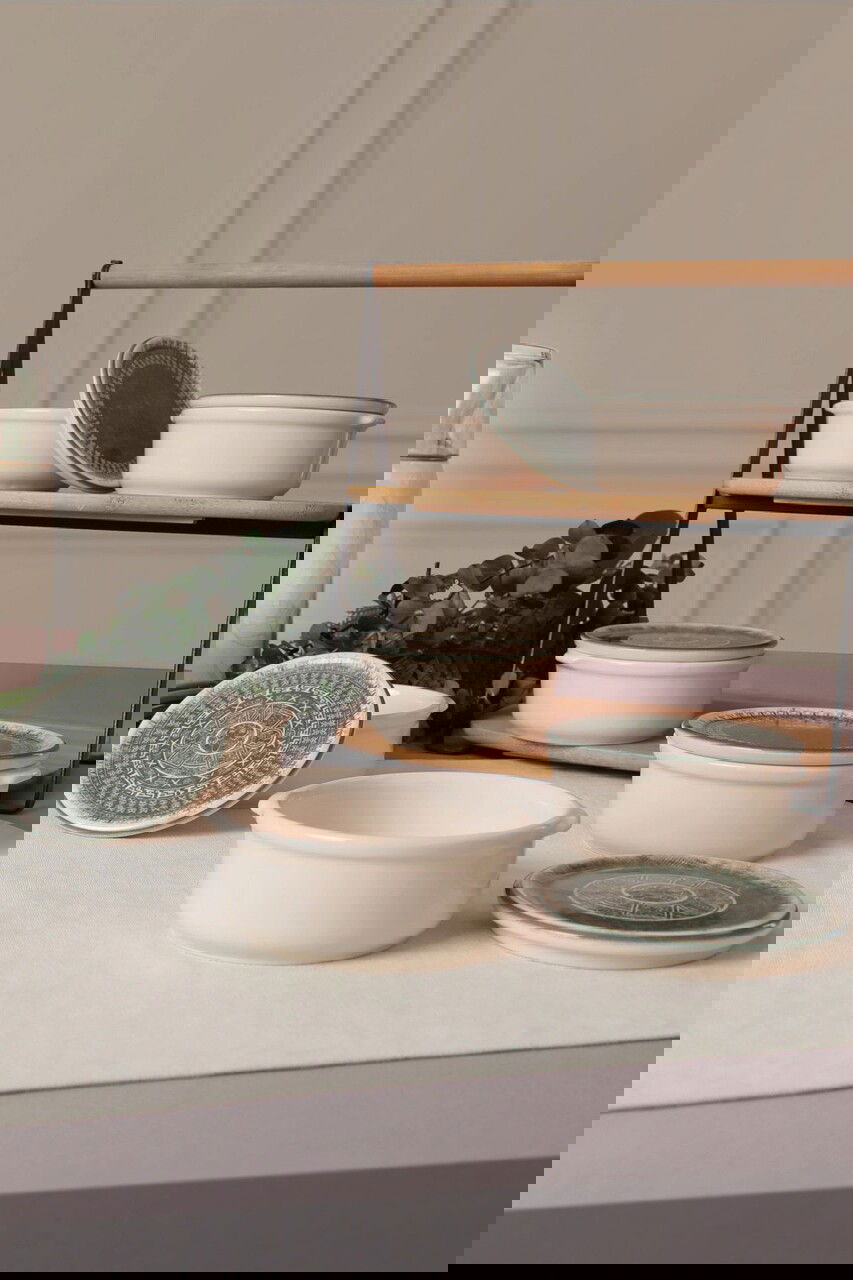 Set recipiente depozitare, Keramika, 275KRM1871, 100% CERAMICA / , Nu absorbi apa, Crem