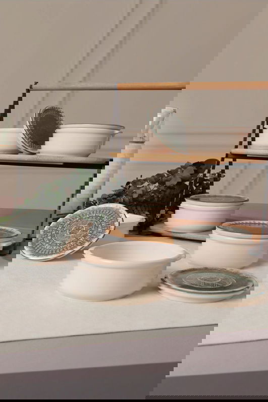 Set recipiente depozitare, Keramika, 275KRM1871, 100% CERAMICA / , Nu absorbi apa, Crem