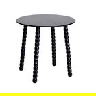 Masuta de cafea, Resle, 40x40x40 cm, MDF/lemn, negru