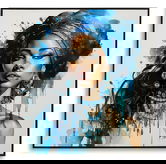 Tablou decorativ Altea-A, Mauro Ferretti, 82x82 cm, metal/lemn de brad/canvas, multicolor