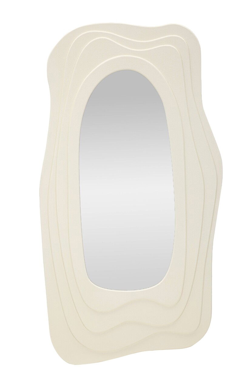 Oglinda decorativa Dafne, Mauro Ferretti, 90x165 cm, MDF/oglinda, alb