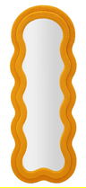 Oglinda decorativa Teddy, Mauro Ferretti, 40x160 cm, MDF/poliester, galben mustar