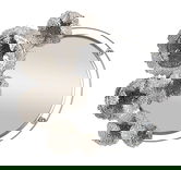 Oglinda decorativa Kandi, Mauro Ferretti, 85x80.6 cm, metal/oglinda, argintiu