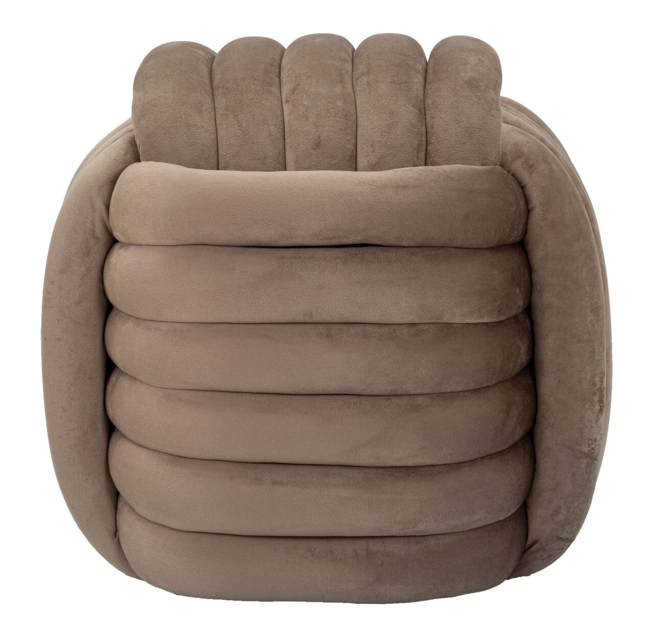 Taburet Softy, Mauro Ferretti, 45x45x45 cm, MDF/catifea din policoton, gri